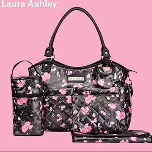 Laura Ashley 5 piece diaper bag set!